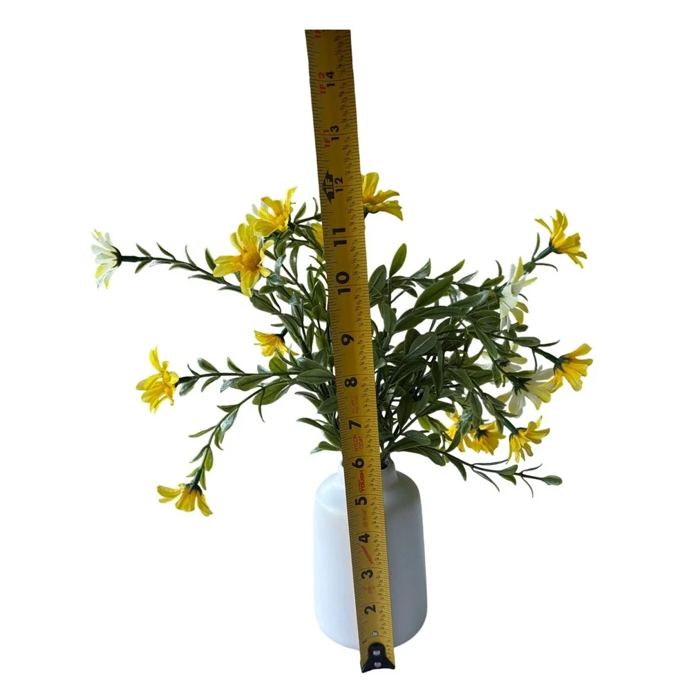 trueliving Faux Floral Arrangement Home Decor OS Yellow Excellent Daisy Vase